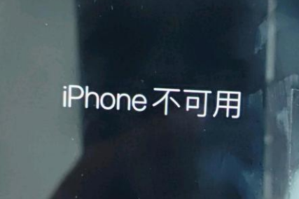 秦皇岛苹果服务网点分享锁屏界面显示“iPhone 不可用”如何解决 